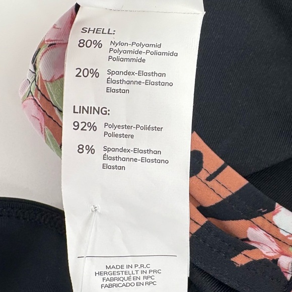 Cupshe sz Medium Brown Floral Strappy Back Padded  Bikini Top New - Picture 6 of 9